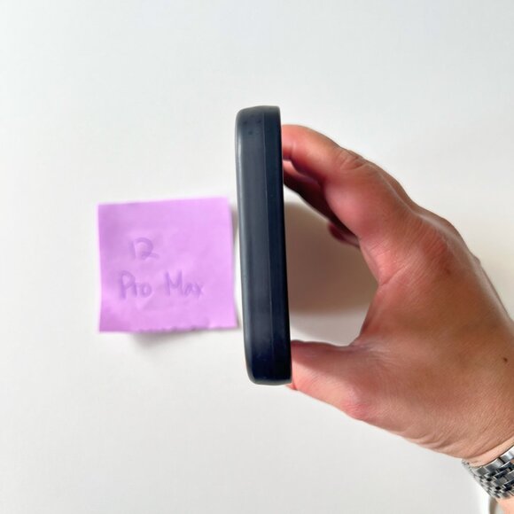 iPhone 12 Pro Max Case Time is Money Black Utility Thick Shockproof Silicone - Picture 5 of 7